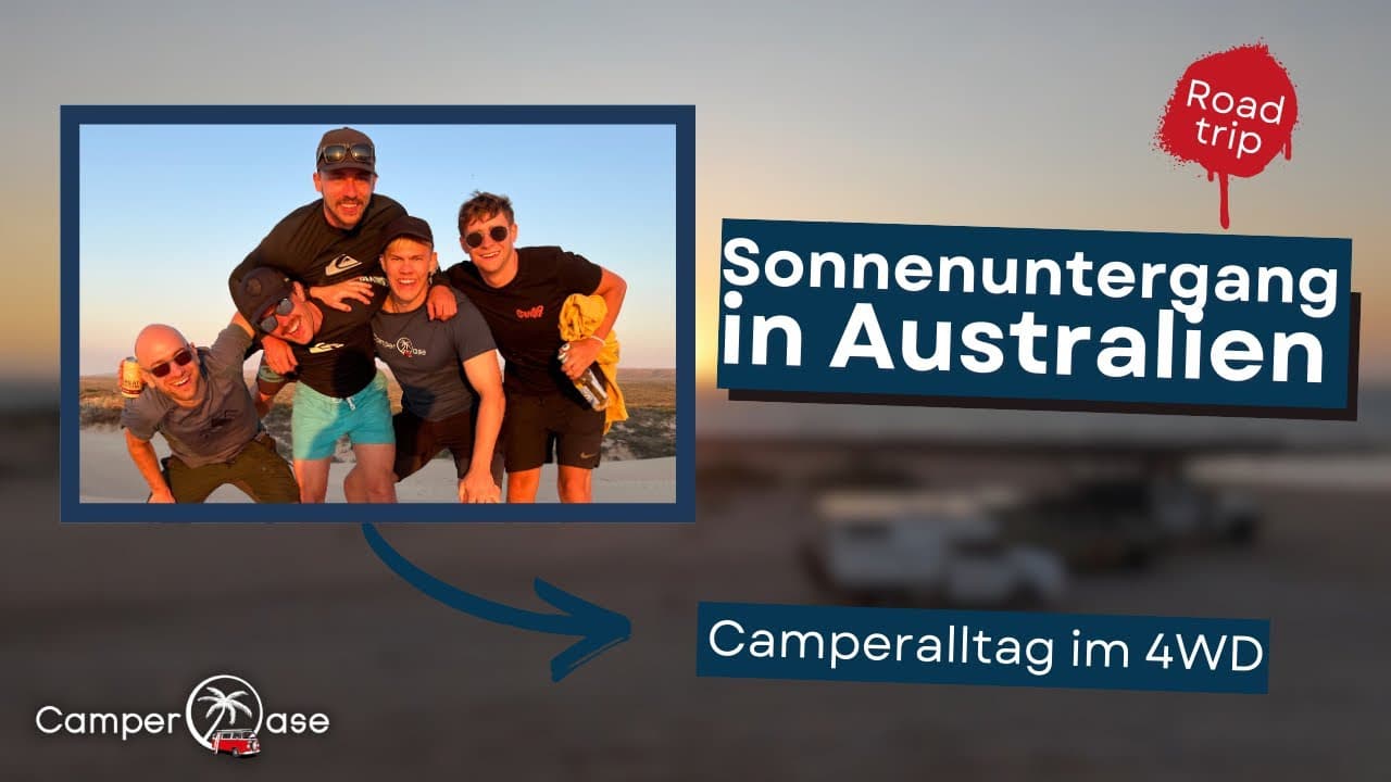 Sonnenuntergang in Westaustralien - Natur pur im Allradcamper I CamperOase