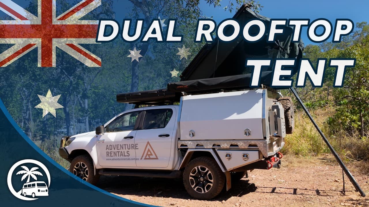 Toyota Hilux Dual Rooftop Tent von Adventure Rentals I CamperOase