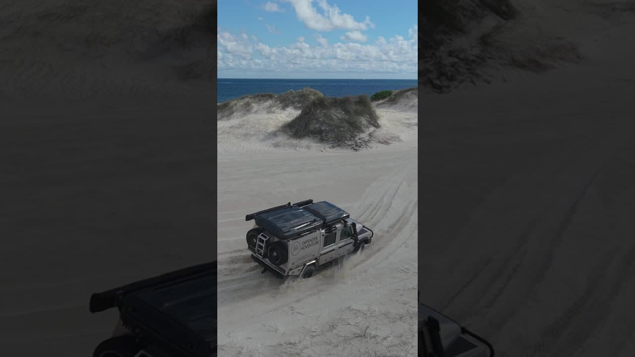 Sand dune driving mit dem Ineos Grenadier von Defender Adventure I CamperOase