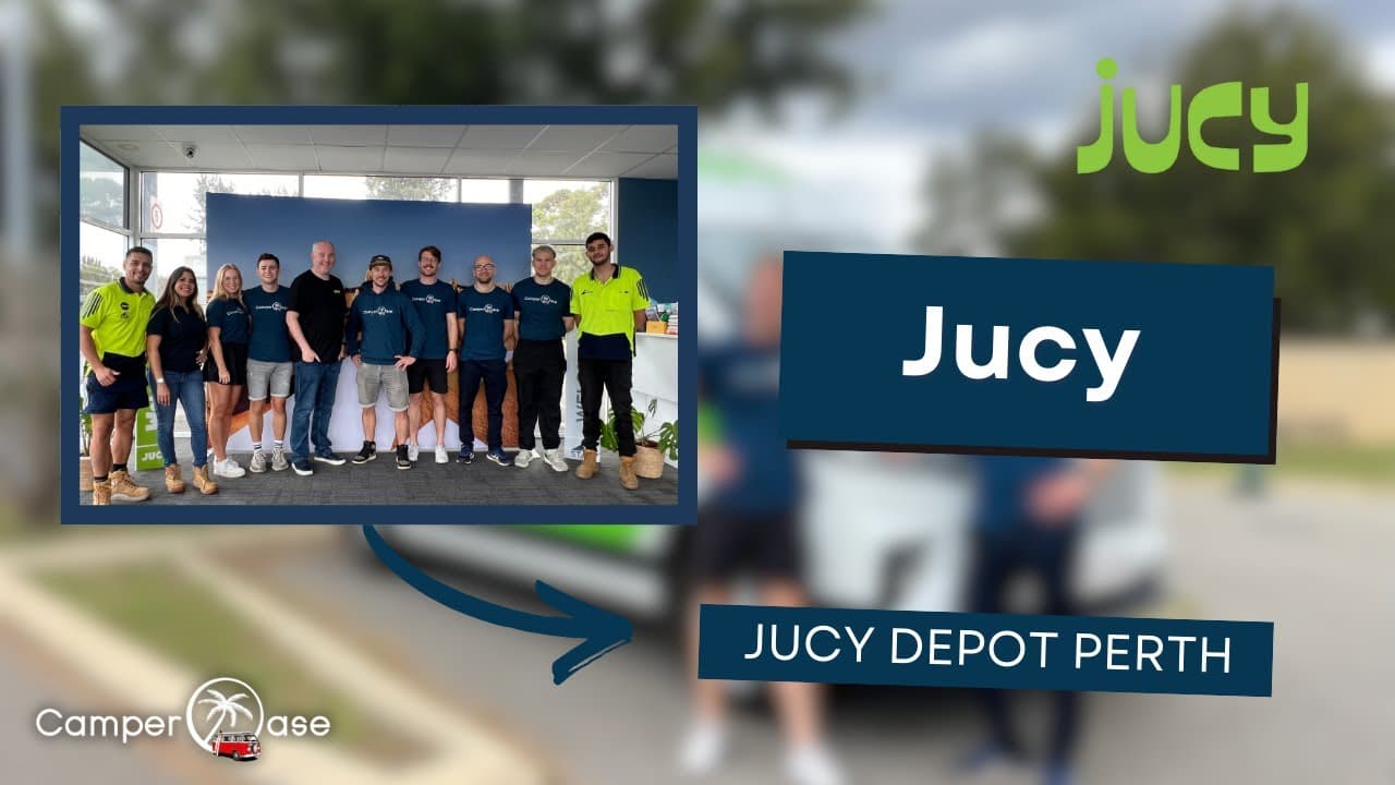 Hinter den Kulissen bei JUCY – Depotbesuch in Perth I CamperOase