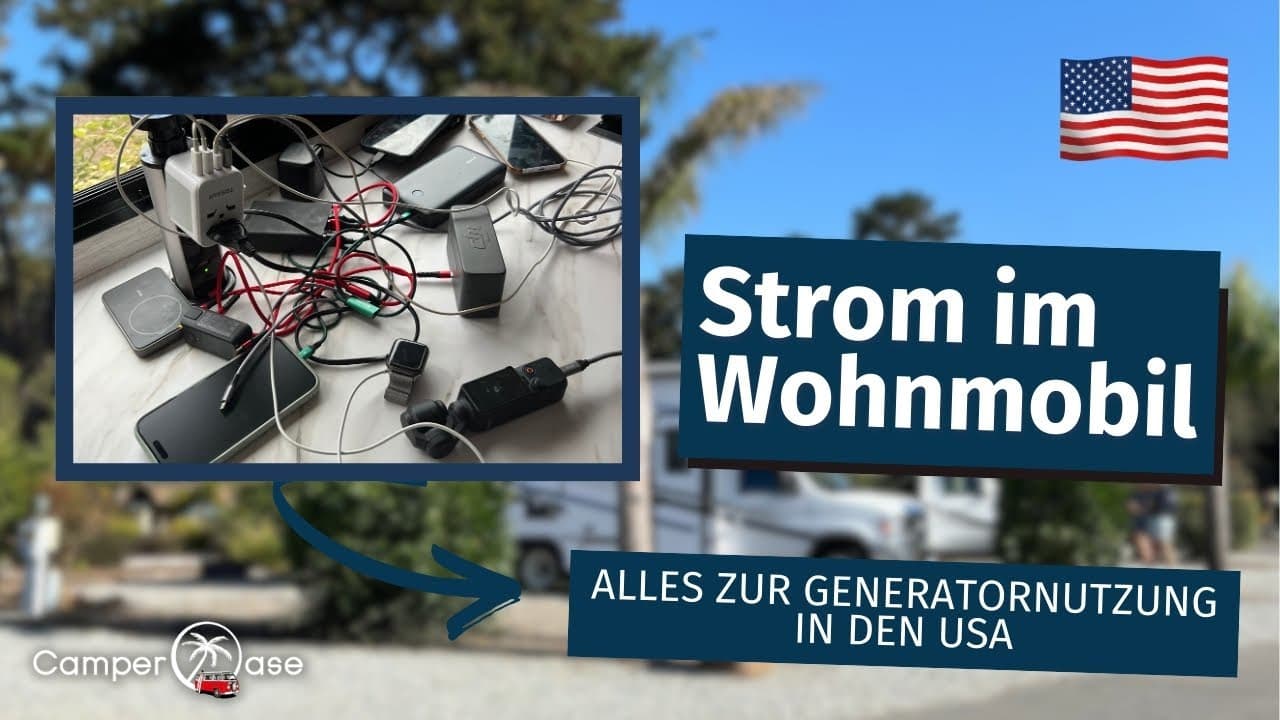 Wie bekommst du Strom im USA-Wohnmobil? Generator einfach erklärt I CamperOase