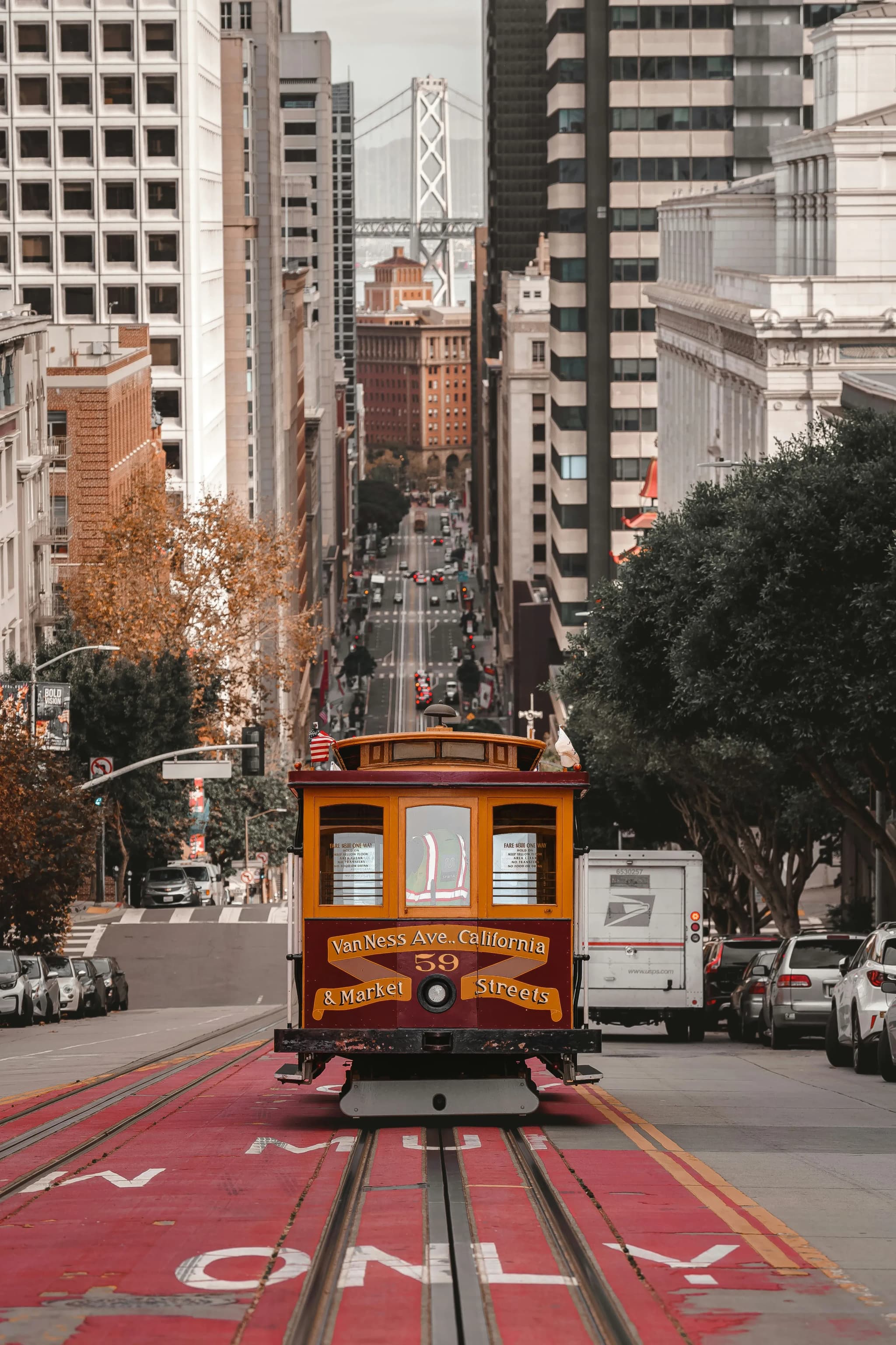 cable car in San Francisco