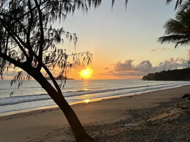 1. Stopp: Nach Camper-Übernahme direkt an den Strand - Welcome to Ellis Beach