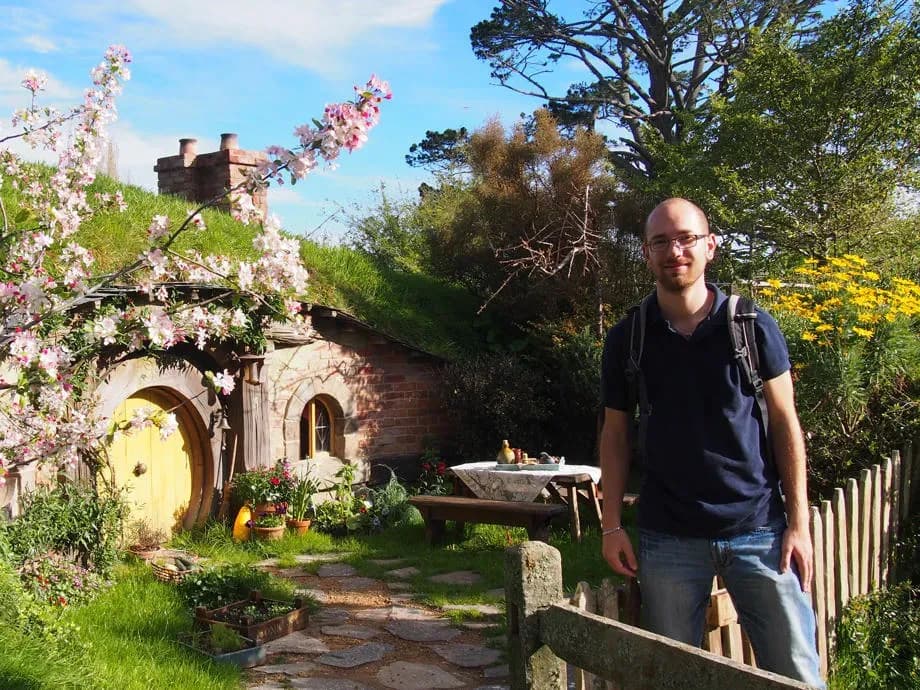 In Hobbiton in Neuseeland 2014