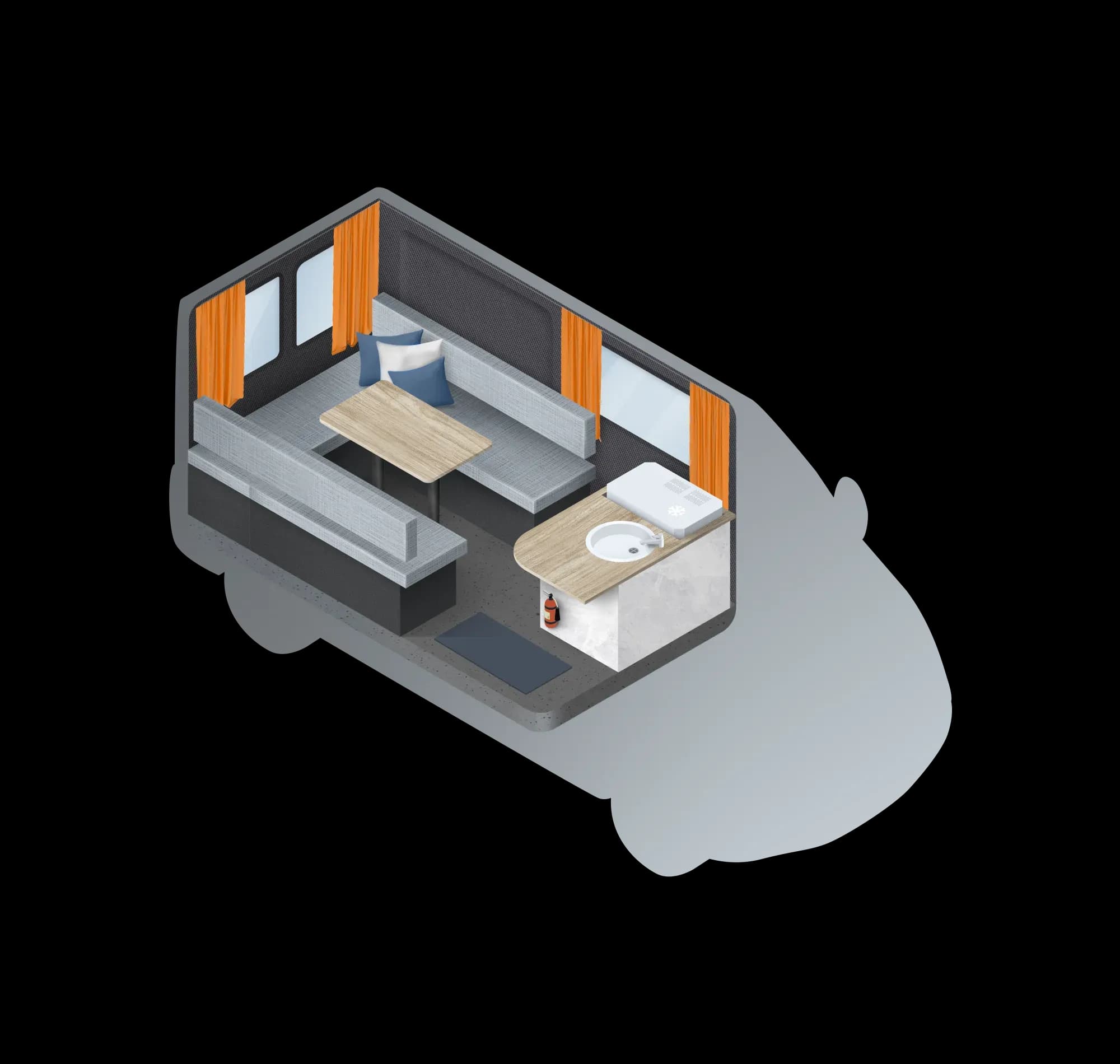 Go Camper ICELAND 2-pax Layout Tag