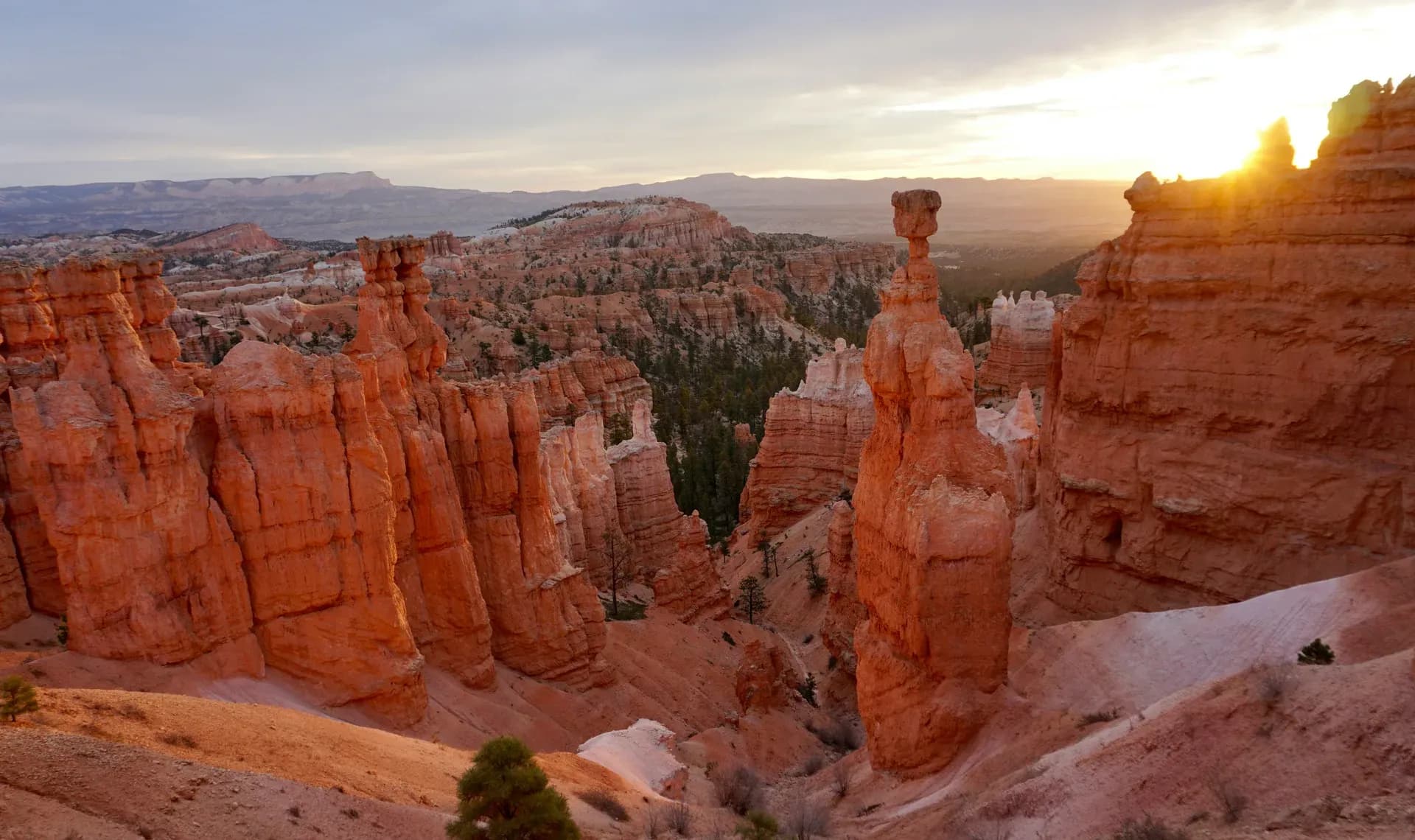 Bryce Canyon mit untergehender Sonne