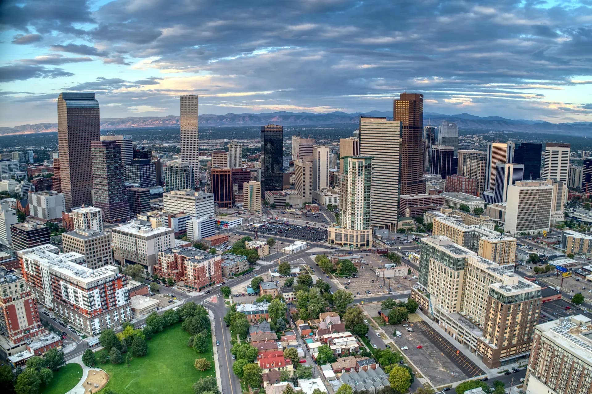 Skyline Denver von oben