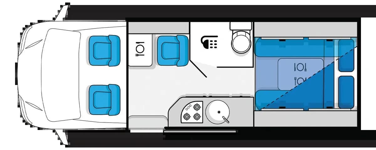 2 Bett Jayco Adventurer