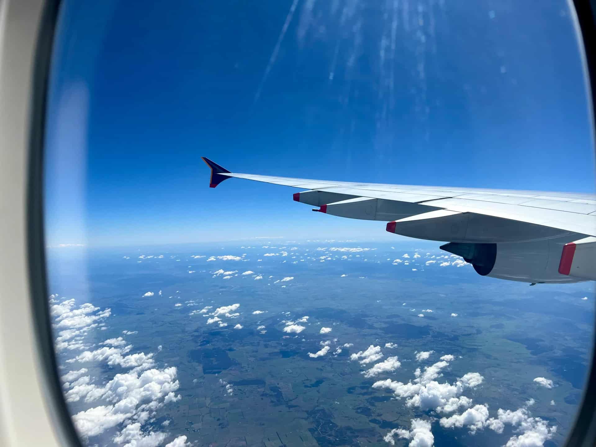 Ausblick aus dem Flieger