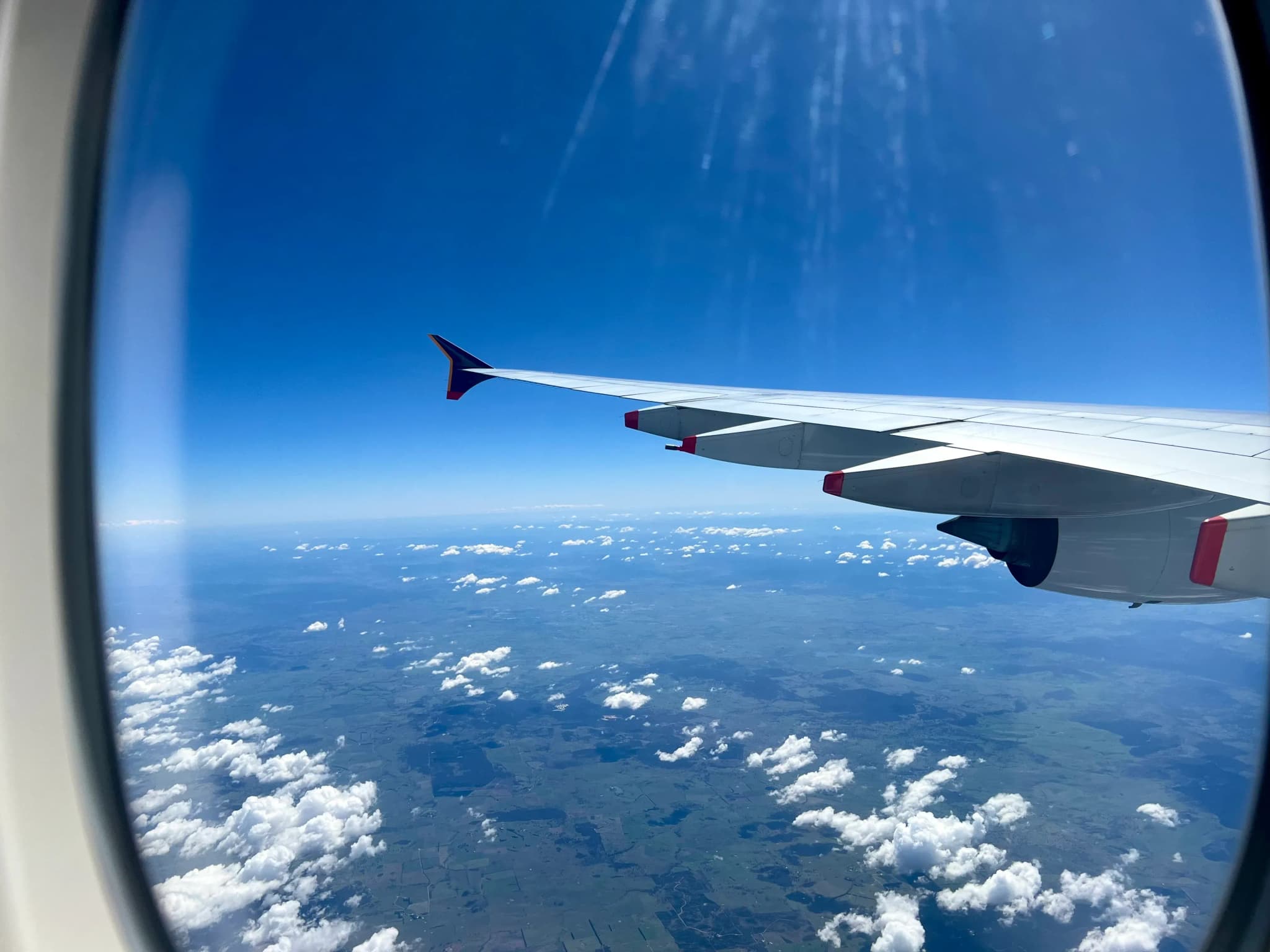 Ausblick aus dem Flieger