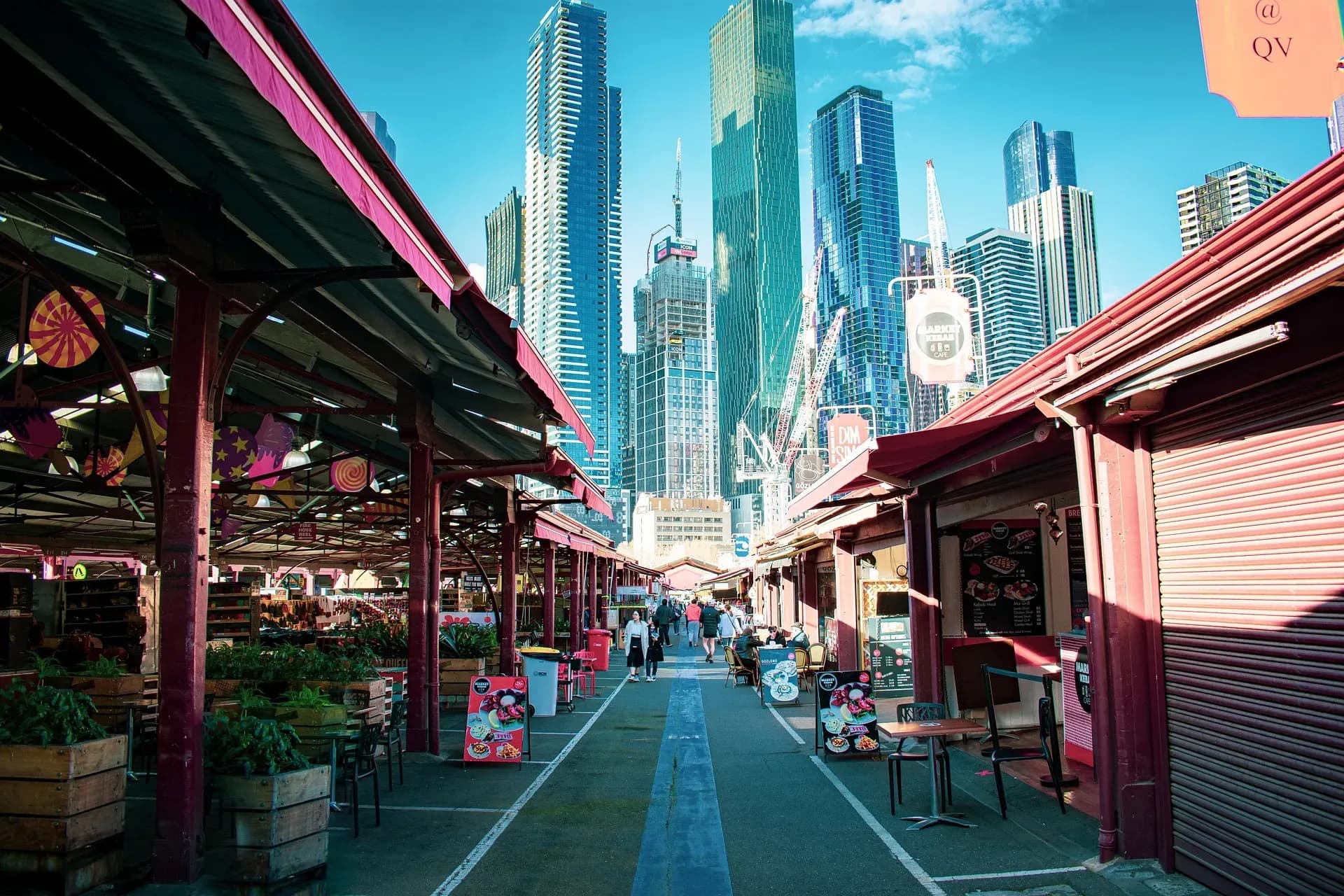 Der Queen Victoria Market eignet sich gut für einen entspannten Spaziergang