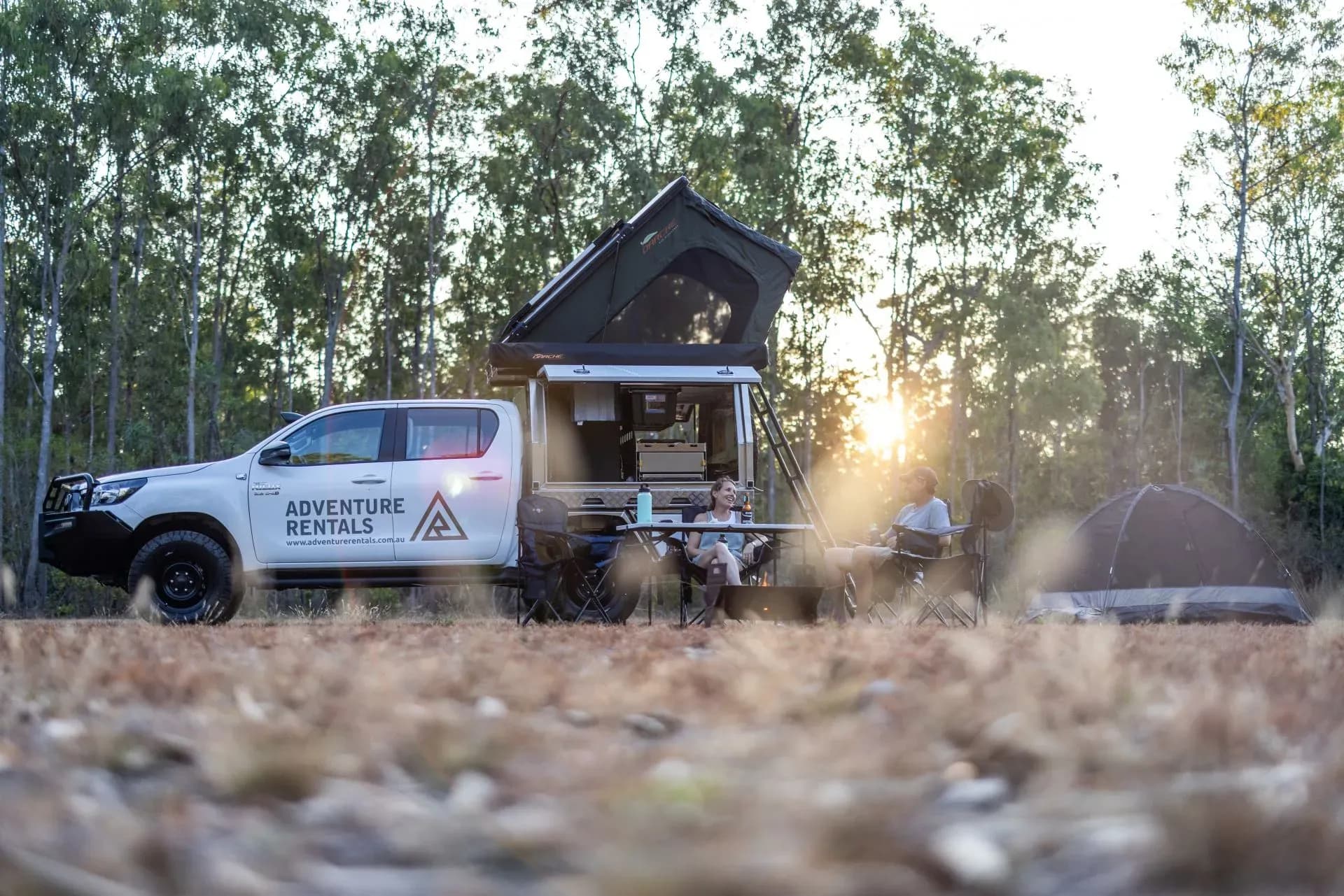 Camper im Wald