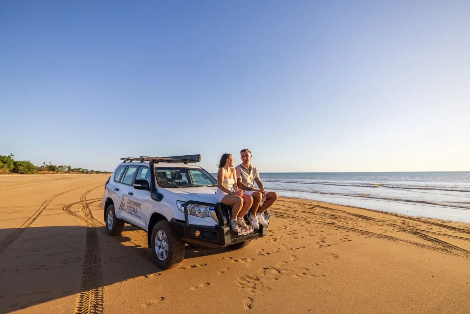 Camper am Strand
