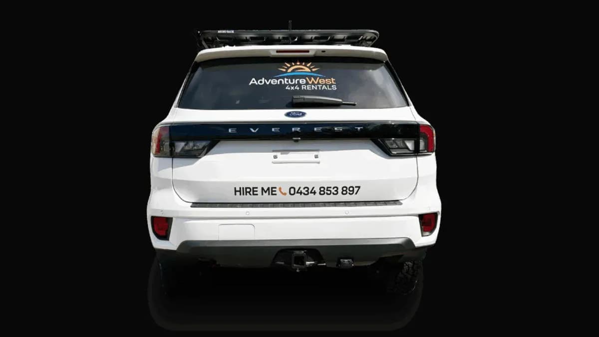 Australien, Adventure West, Ford Everest 4×4 SUV Wagon, Außenansicht hinten
