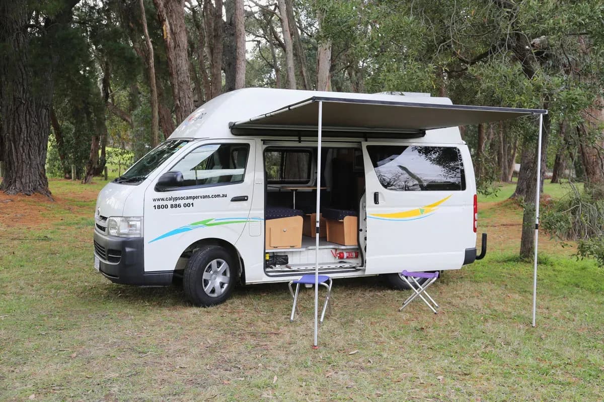 Australien, calypso campervans, the riverina, außen