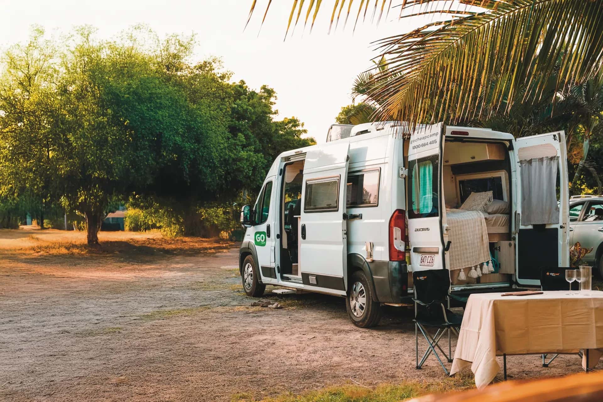 Australien, GoCheap Campervans, 2 Bett Tamar, ansicht, eingelebt