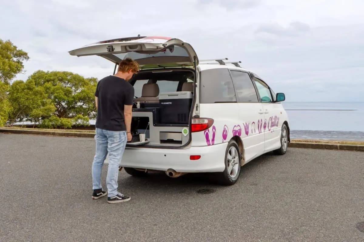 Australien, Jucy, Chill'd 2-Berth Cloudbreak, Kochen