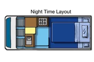 Australien, Tasmania Campers, HiTop Camper, Devil Finder, Layout nachts