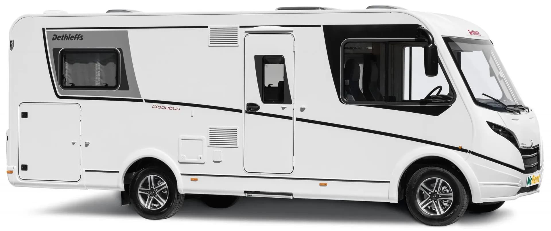McRent, Compact Luxury, Premium Wohnmobil für Familien, Europa, Deutschland, Außenansicht weiß, Wohnmobile günstig mieten
