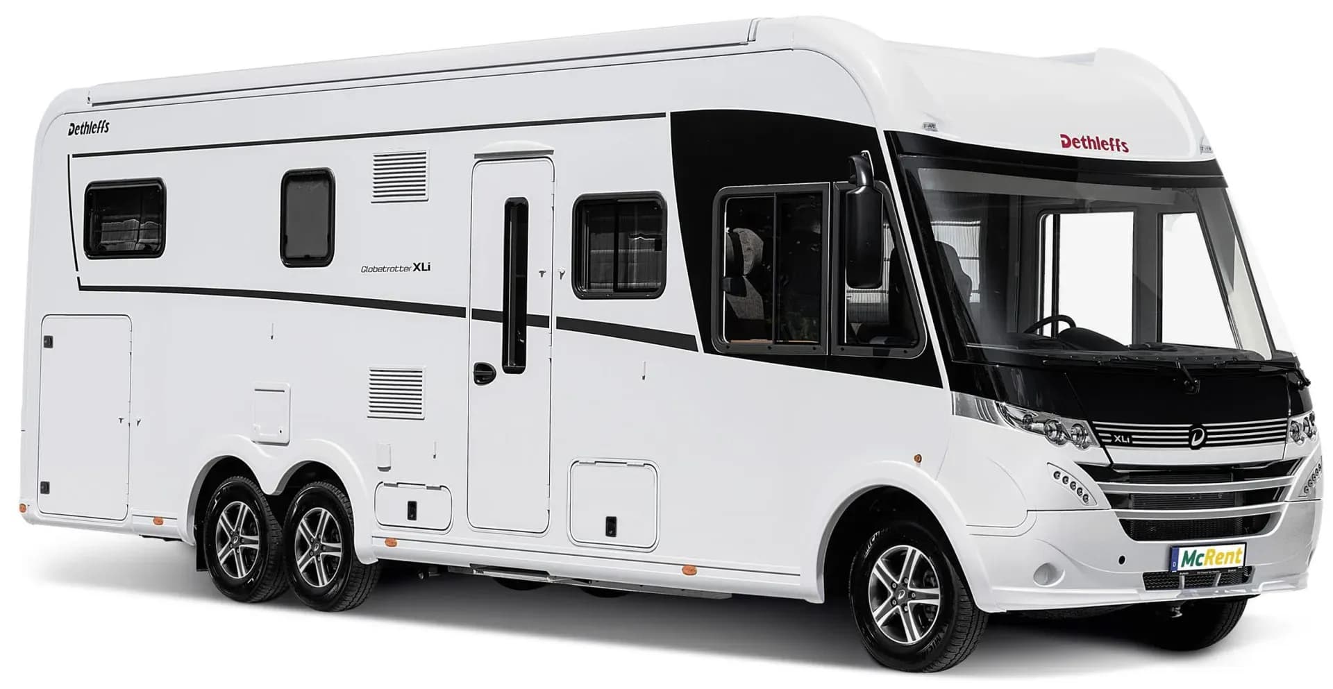 McRent, Premium Luxury, 4 Personen Premium Wohnmobil, Europa, Deutschland, Außenansicht weiß, Wohnmobile günstig buchen