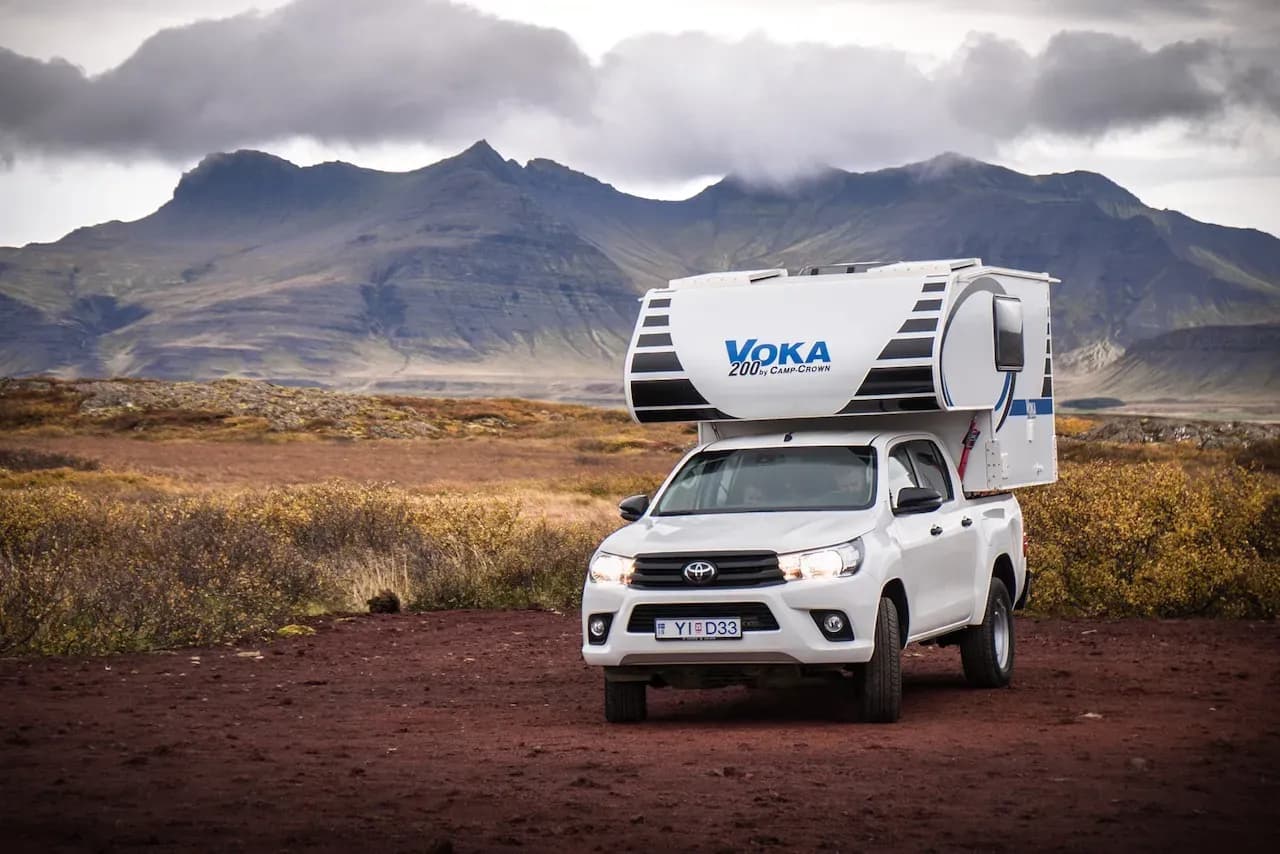 Island, Camper Iceland, 4x4 Thor, Ansicht vorne