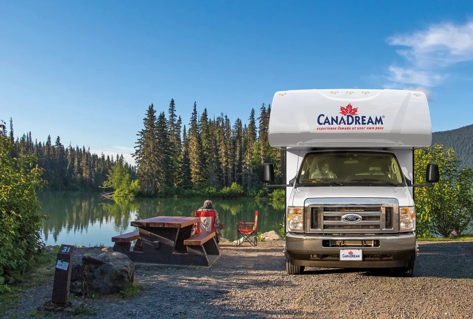 Kanada, CanaDreams, Large Motorhome, Szene Camping