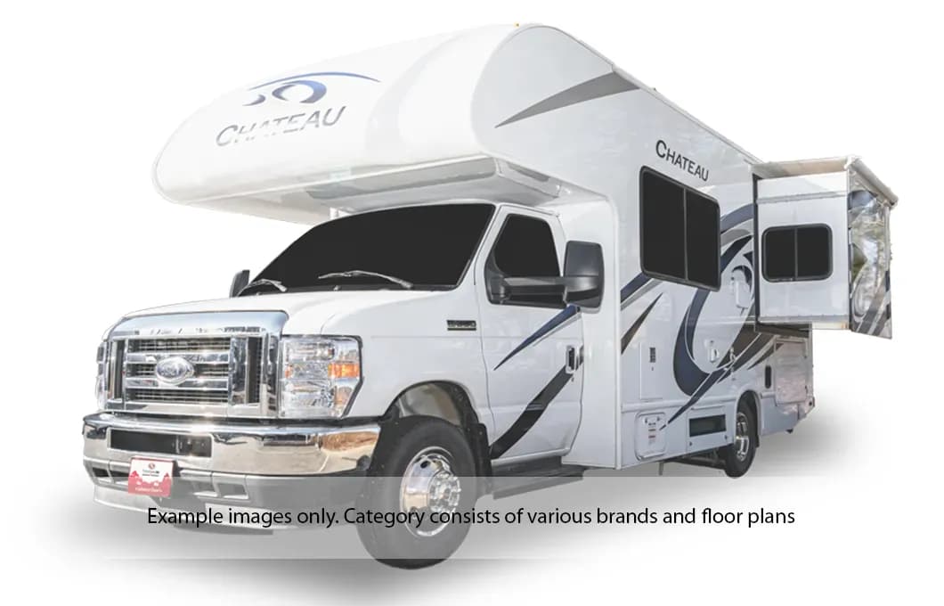 Die Class C Motorhome Run of Fleet beruht auf einer Auswahl von verfügbaren Wohnmobilen für bis zu 4 Personen.