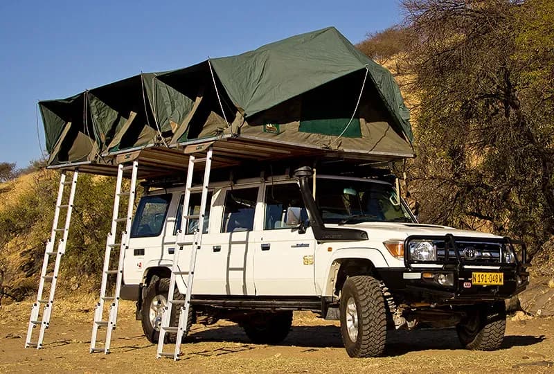 Namibia, Africa on Wheels, Toyota Land Cruiser HJ 76, günstig mieten