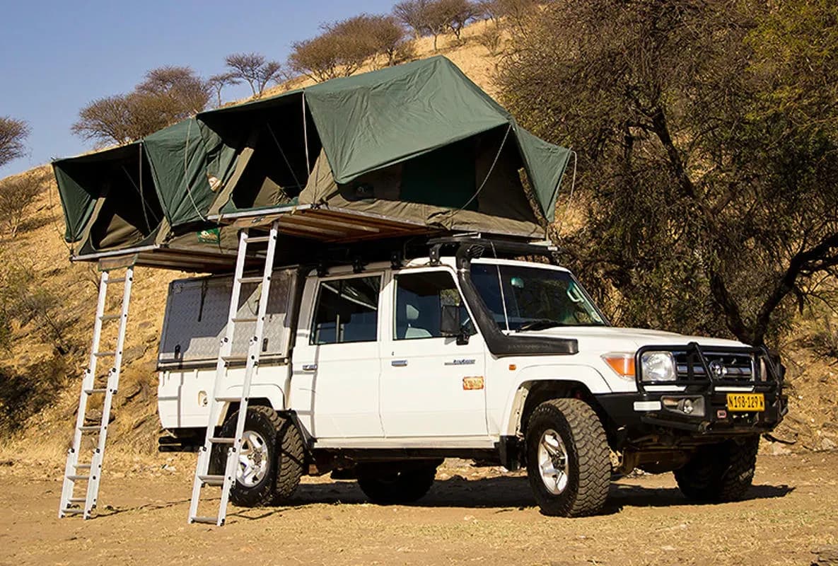 Namibia, Africa on Wheels, Toyota Landcruiser HJ 79, günstig mieten