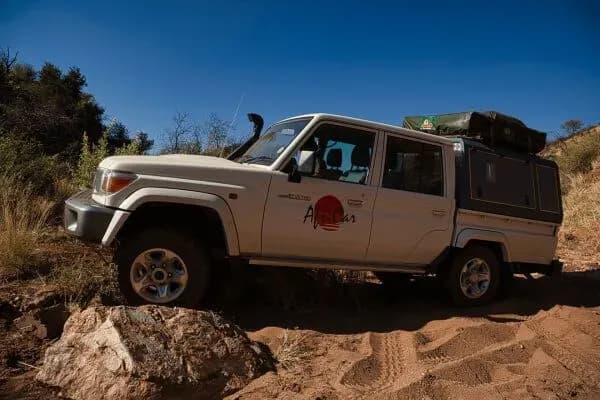 Namibia, AfriCar Car Hire, Toyota Landcruiser 2 Bett, güstig mieten