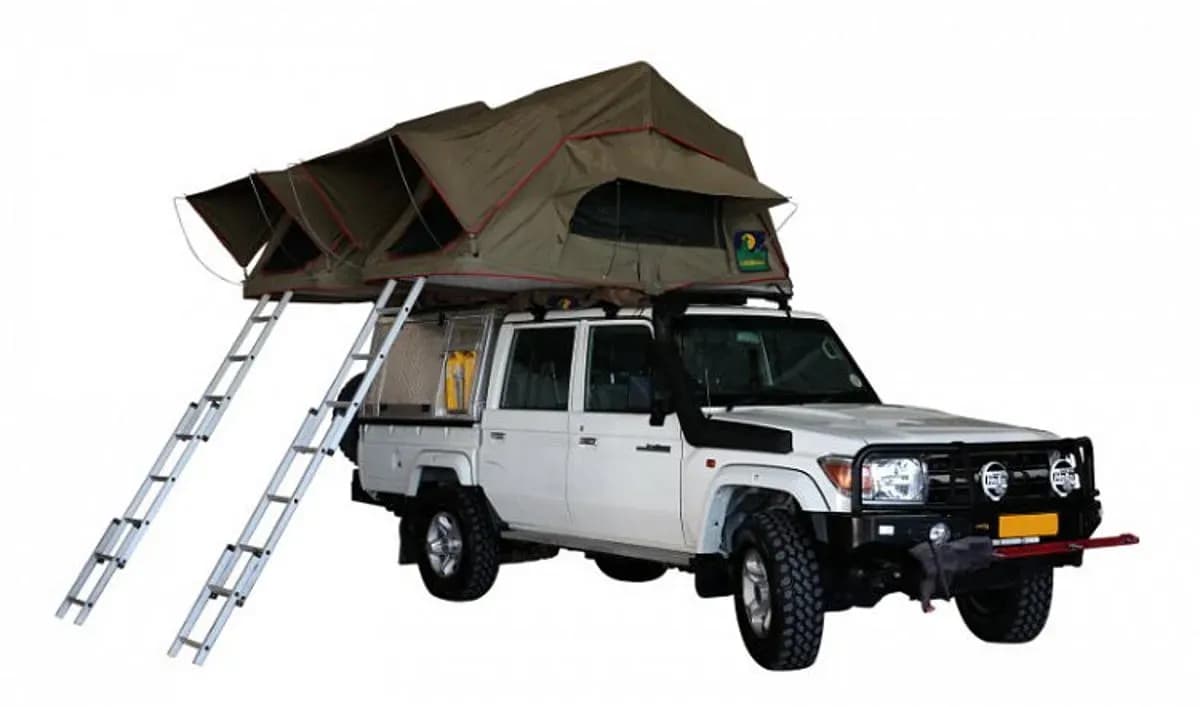 Namibia, Asco Car Hire, Budget VWW Landcruiser DC 4.2D, RTT open
