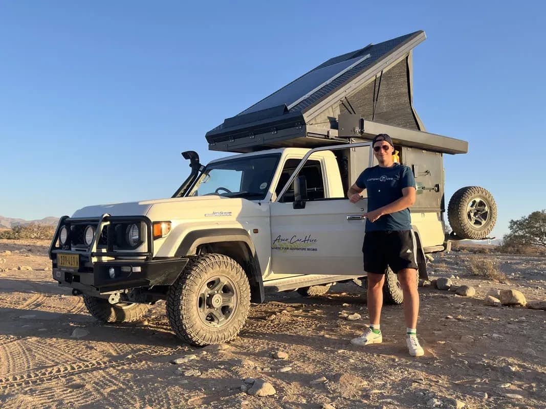 Namibia, Asco Car Hire, Premium L Landcruiser SC 2.8TD, 4WD Camper günstig mieten in Namibia