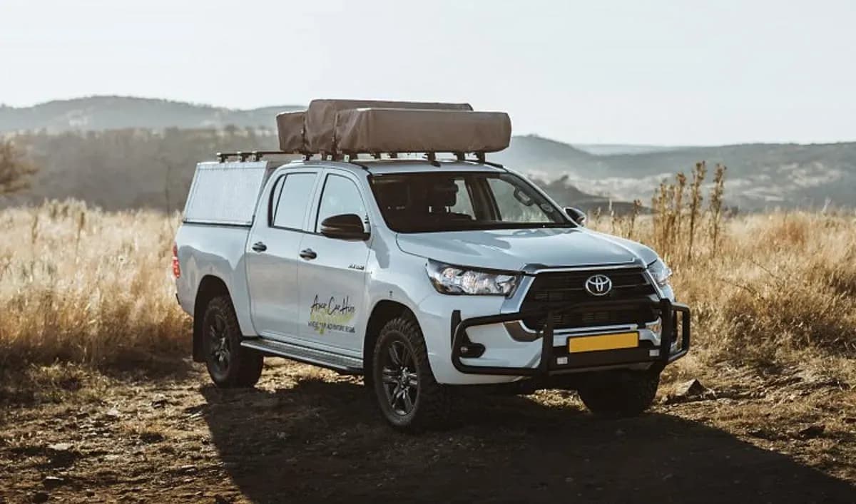 Namibia, Asco Car Hire, Premium S Toyota Hilux DC 2.4TD, Aussenansicht