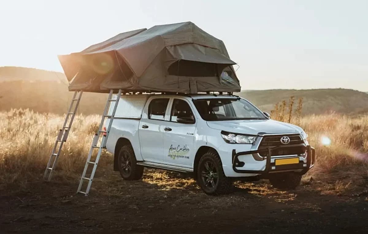 Namibia, Asco Car Hire, Toyota Hilux 2.4TD 4x4 Auto, Außenansicht open