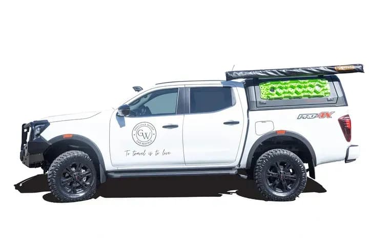 Namibia, Gracious Whisp Car Rentals, PREMIUM Nissan Navara Pro-4X, günstig mieten