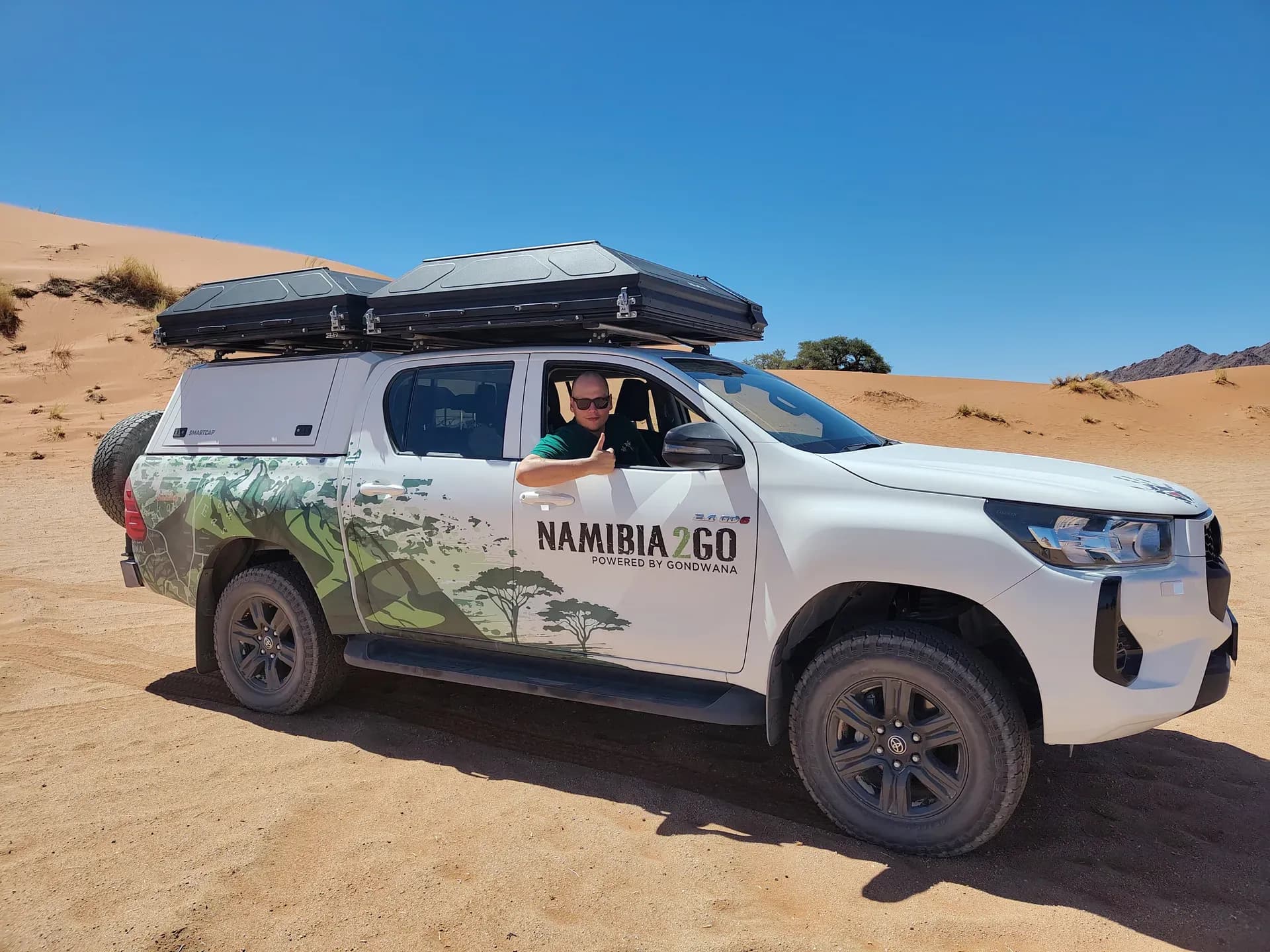 Namibia, Namibia2Go, Toyota Hilux DC Camping Comfort, günstig mieten