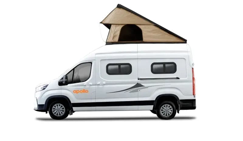 Neuseeland, Apollo Motorhomes, Endeavour, außenansicht