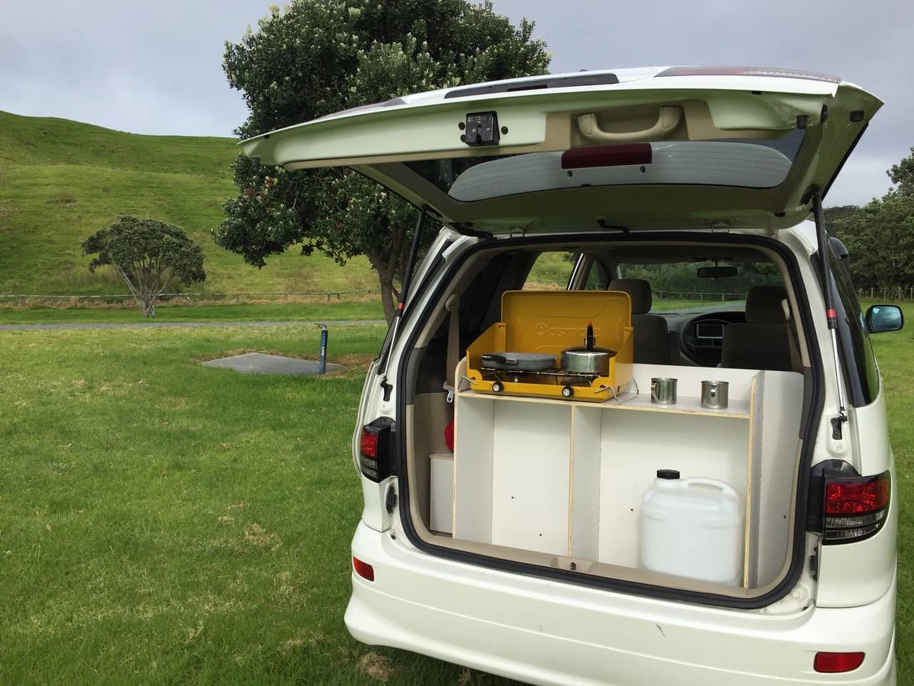 Neuseeland, Barefoot Campers, Terra, Heck geöffnet