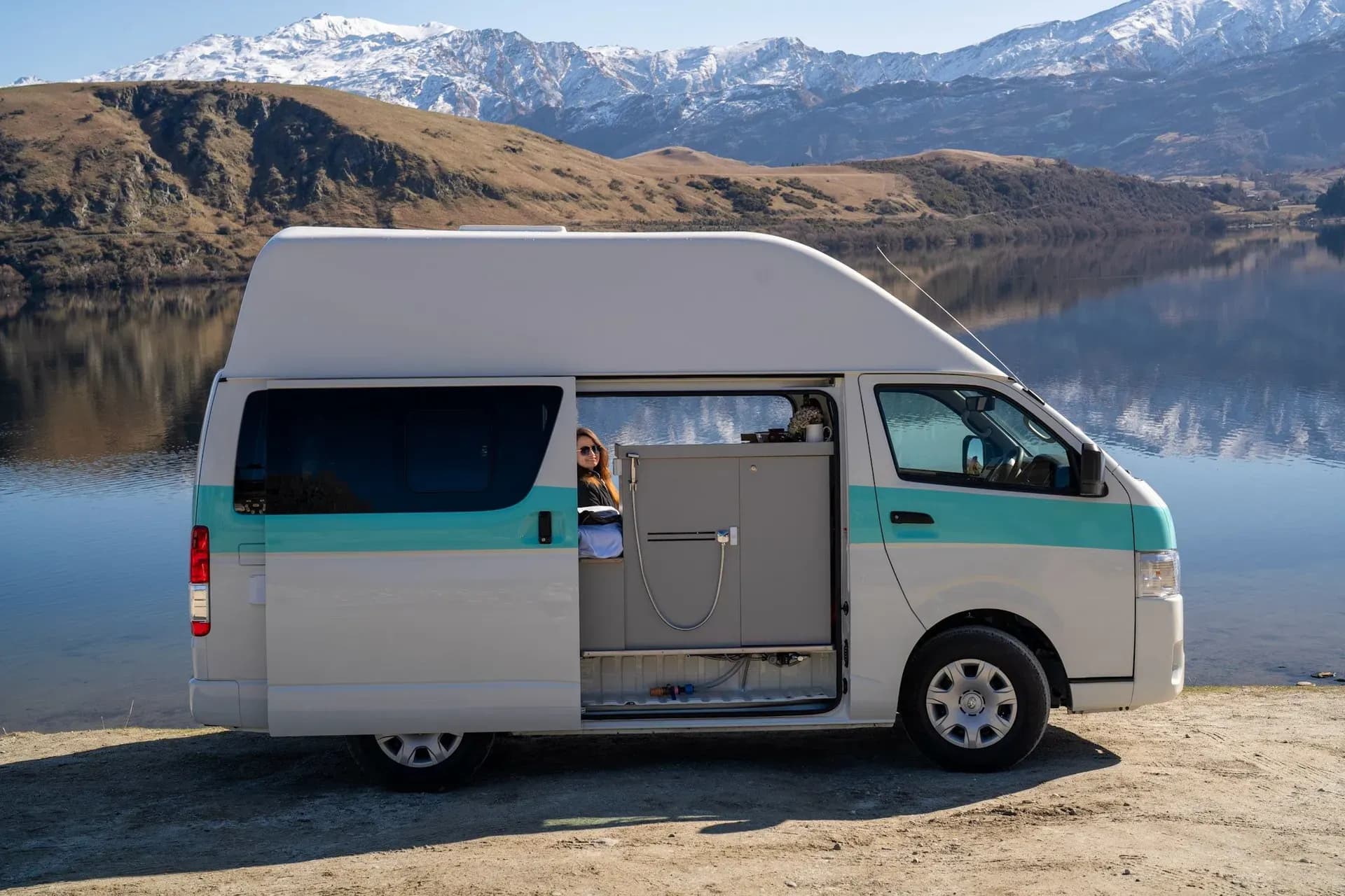 Neuseeland, Barefoot Campers, Wallace, Seitlich