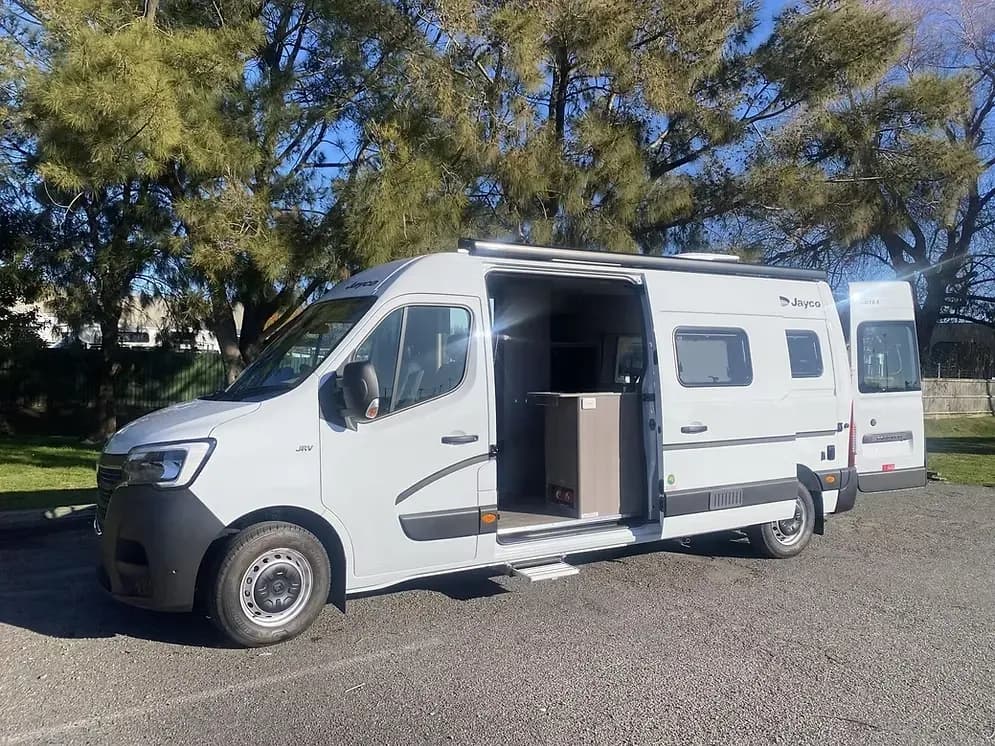 Neuseeland, Bayinvent, Jayco 2 Berth, Außenansicht