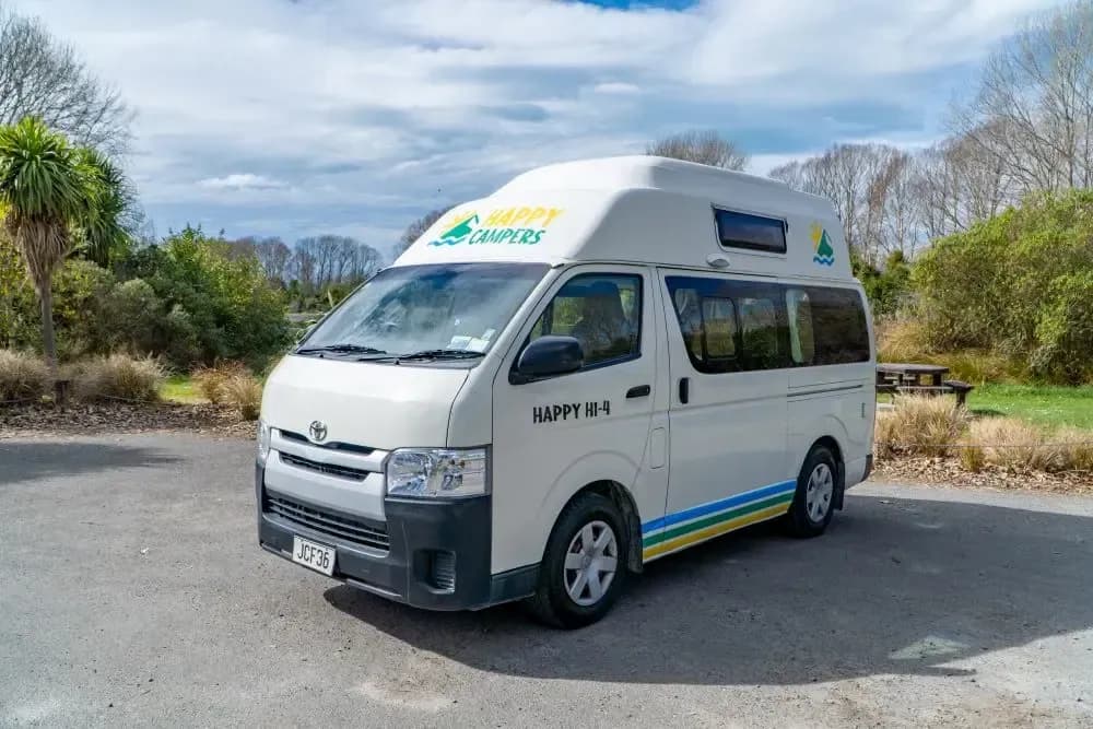 Neuseeland, Happy Campers, Hi4, Außenansicht