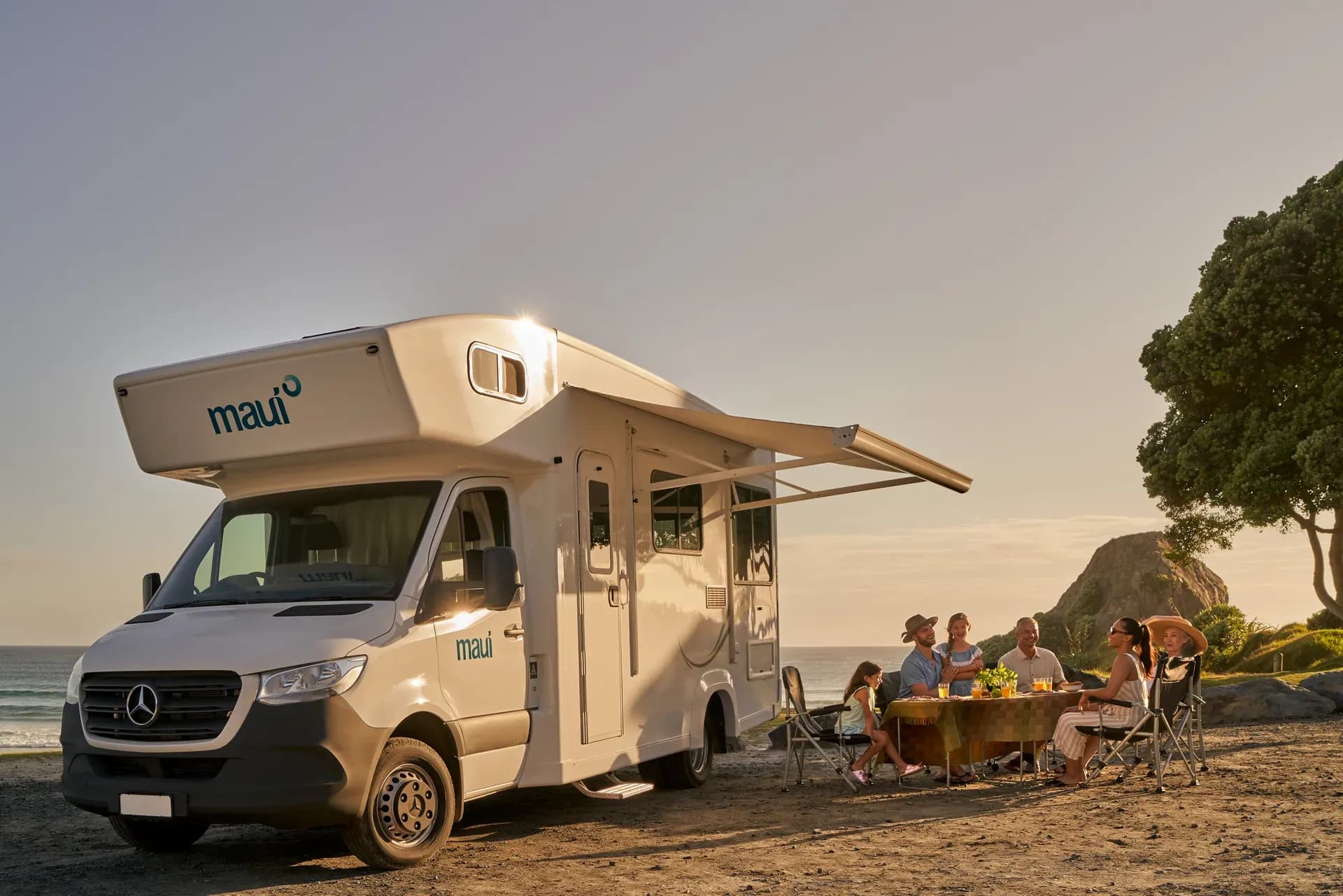 Neuseeland, Maui Motorhomes, River, günstig mieten
