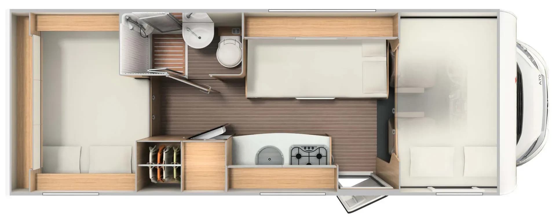 Neuseeland, McRent, Family Luxury, Layout Nacht