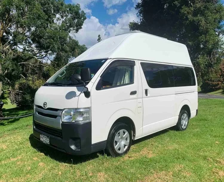 Neuseeland, Mojo Campers, Luke Extra High Roof, Außenansicht gesamt