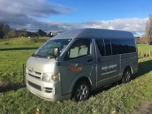 Neuseeland, Mojo Campers, Scotty High Roof, Außen ansicht