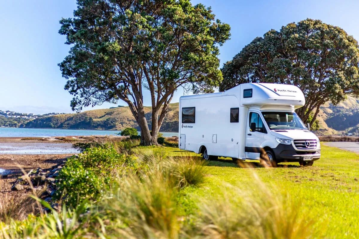 neuseeland, pacific horizon, premium sam 6 bett wohnmobil, weiter weg