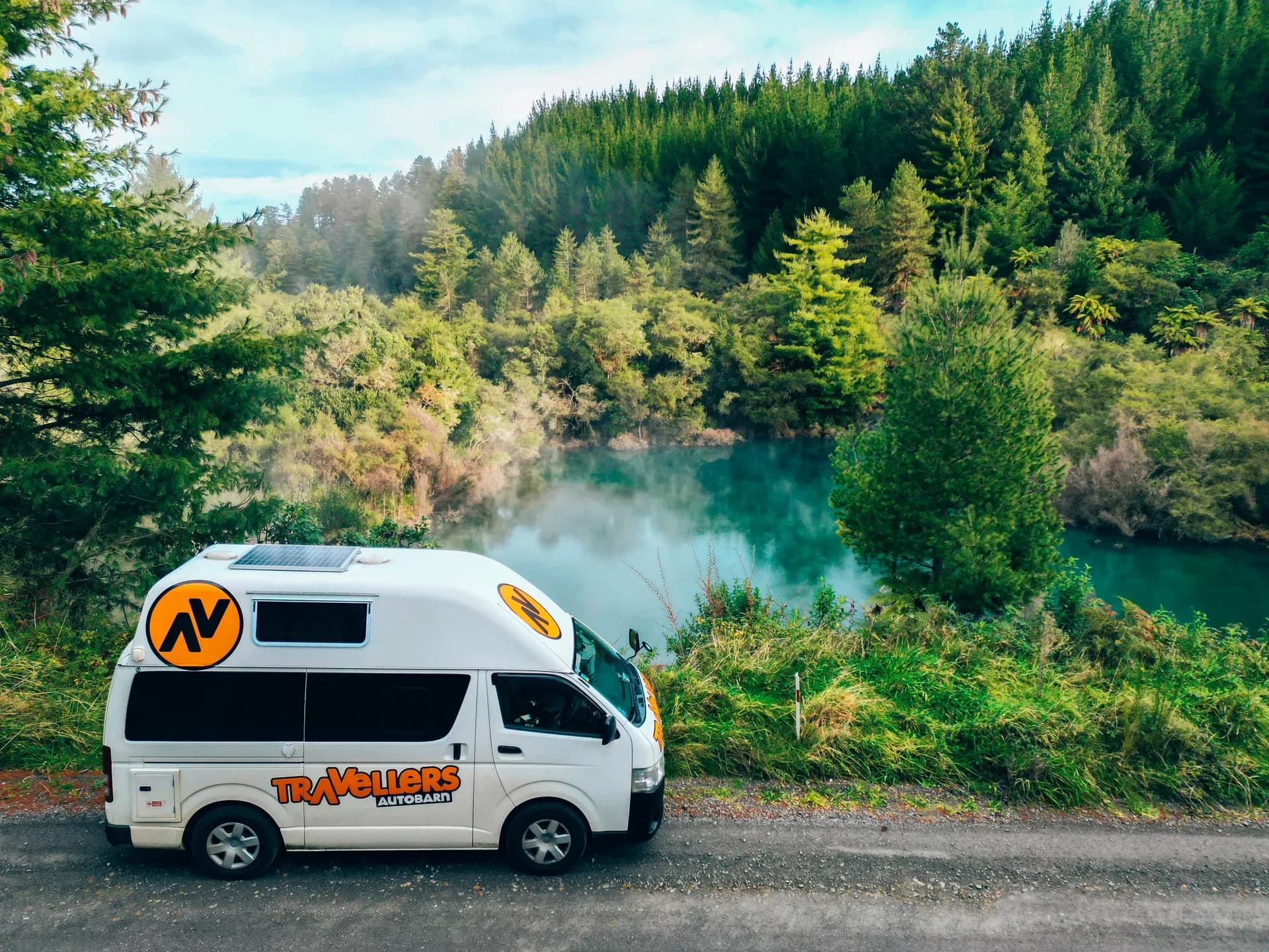 Neuseeland, Travellers Autobarn (TAB), Kuga self-contained, Solar Panel