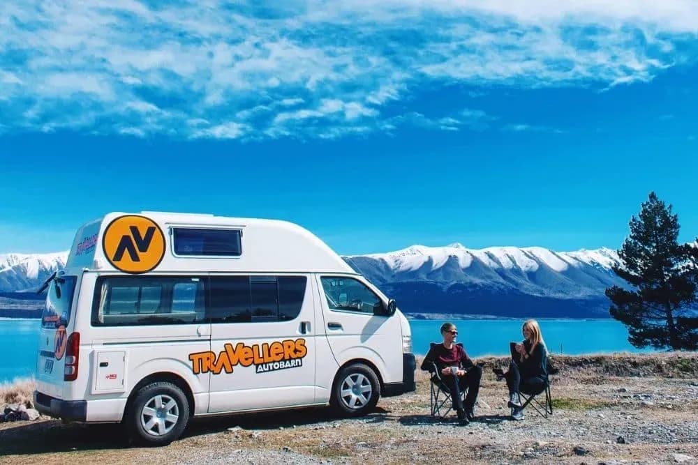 Neuseeland, Travellers Autobarn (TAB), Kuga self-contained, Kuga im Lake Tekapo