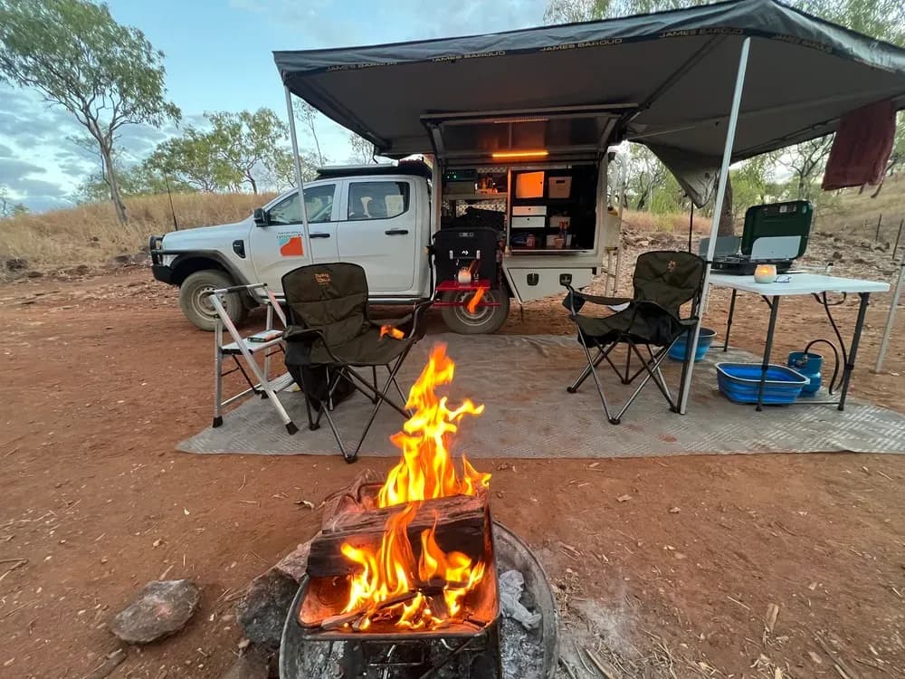 Neuseeland, TUI Campers, XL Bush Ranger, camping mit feuer