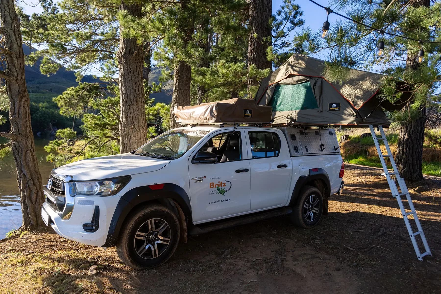suedafrika, britz rentals, budget hilux soft shell 4 pax, guenstig mieten